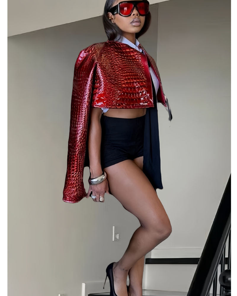 Viper Vogue Crop Leather Jacket