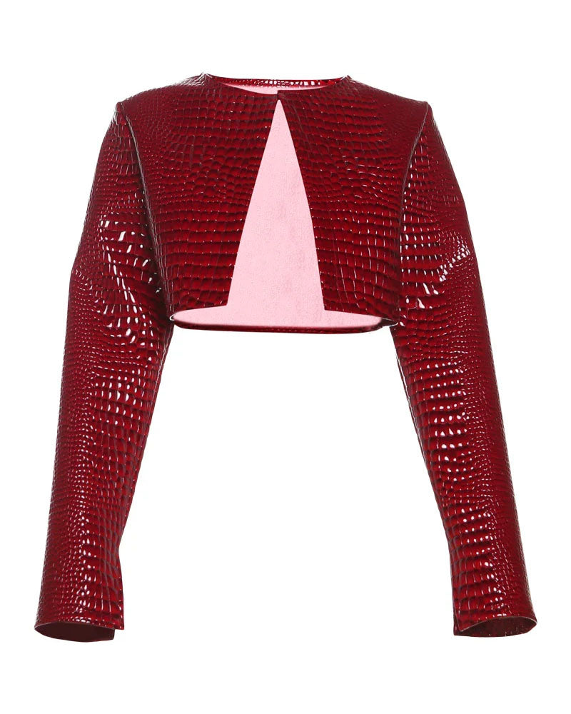 Viper Vogue Crop Leather Jacket