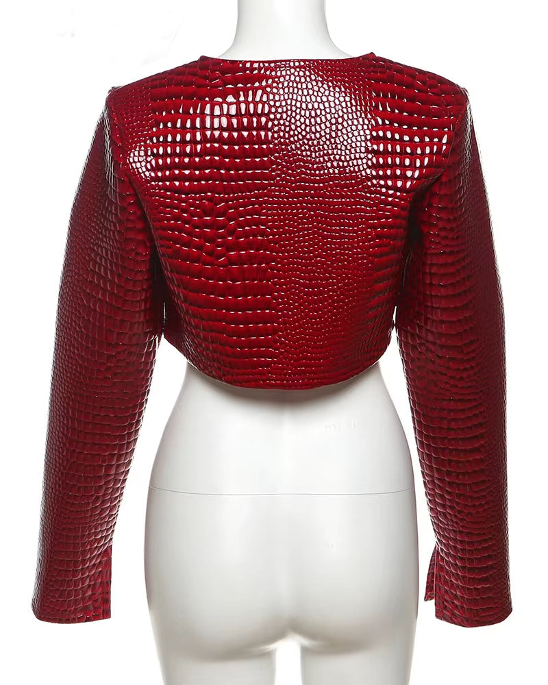 Viper Vogue Crop Leather Jacket