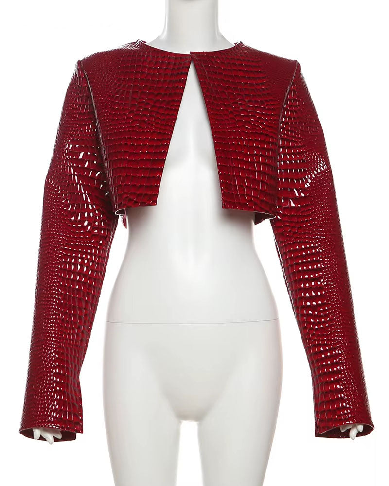 Viper Vogue Crop Leather Jacket