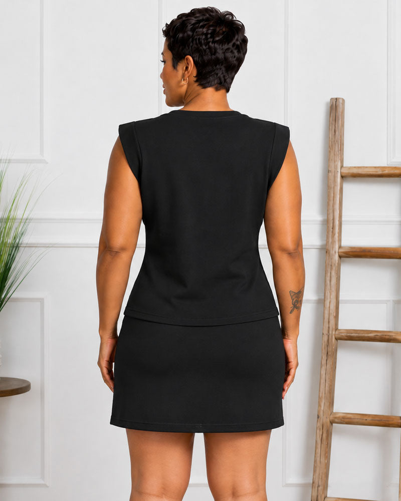 Weekend Energy Cotton Skirt Set