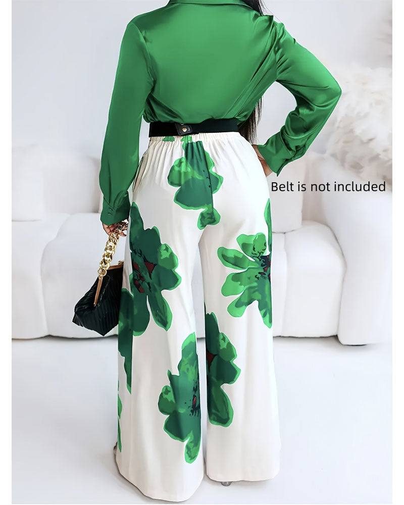 Where Flowers Flow Satin Set