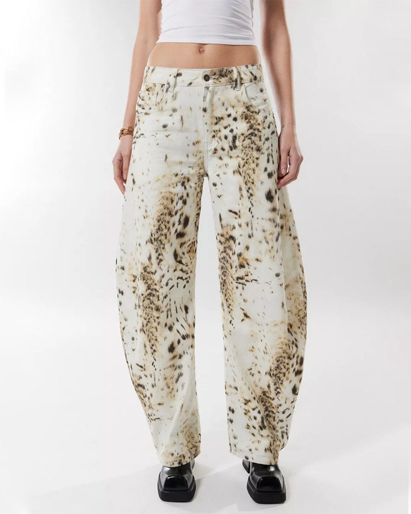 Wild Prowl Retro Denim Barrel Jeans