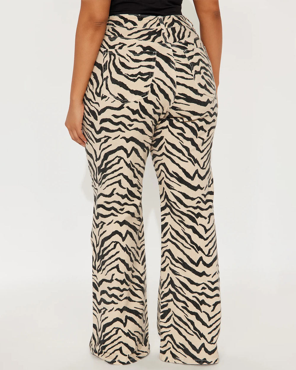 Wildcat Zebra Print Flare Pants