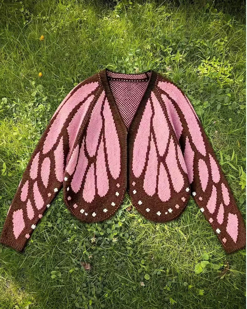 Wings in Motion Butterfly Knit Cardigan