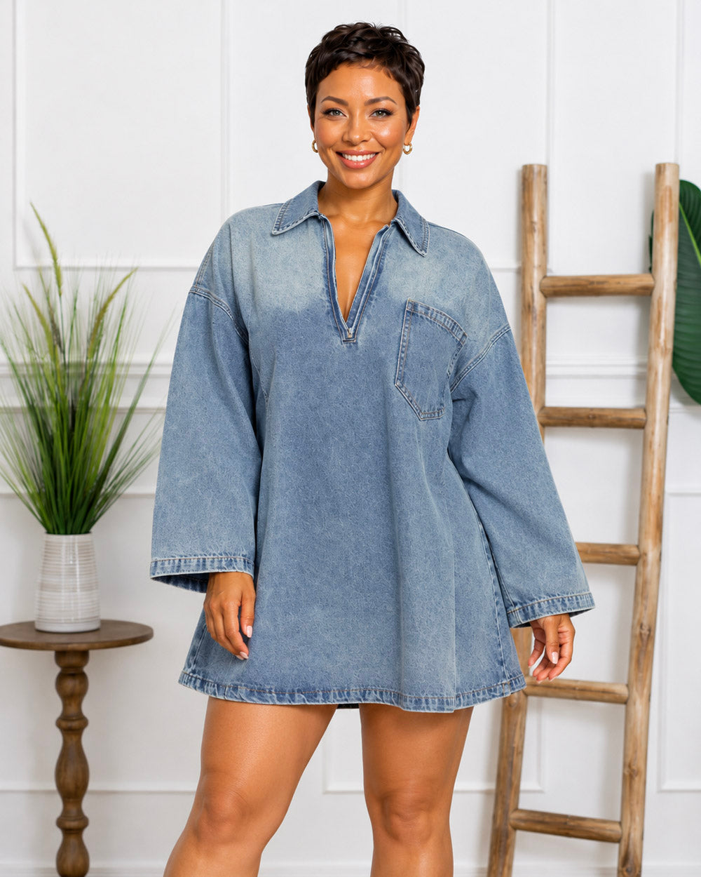 Wrangle Me Denim Dress