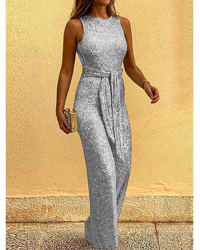 Your Dream Girl Sequin Jumpsuit