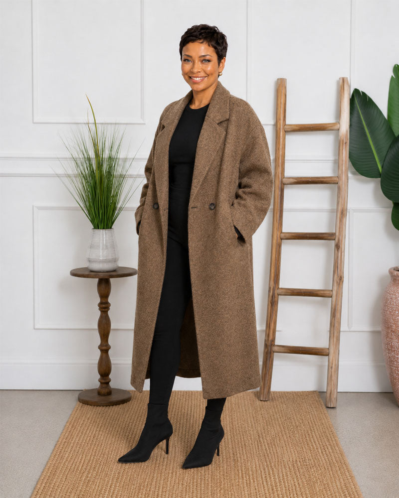affordable oversized long wool Coat