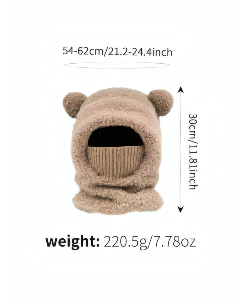 Bear-ear Windproof Hat