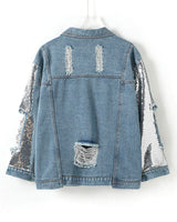 Sequin Denim Jacket