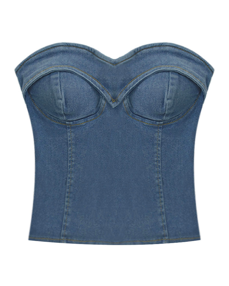 Evermore Denim Top