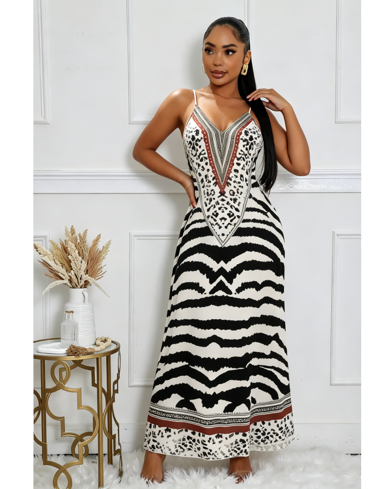 Wild Ease Halter Maxi Dress