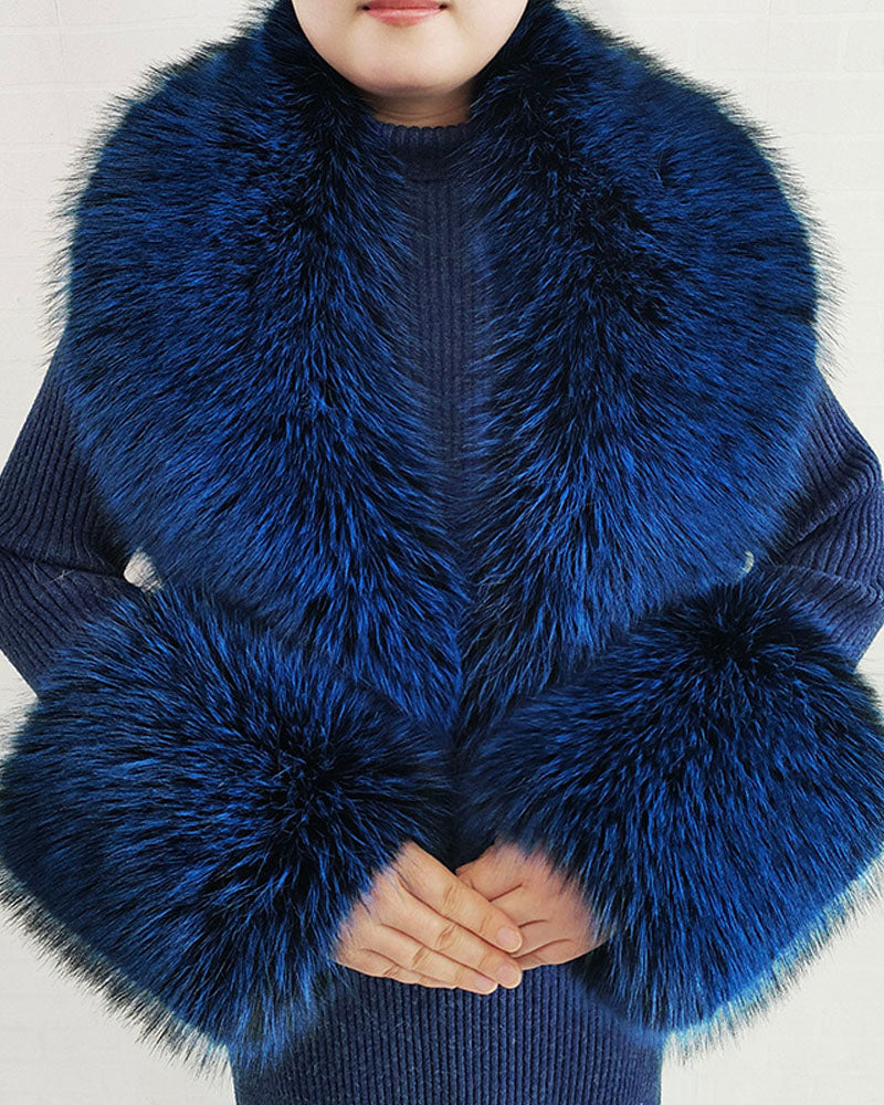 Faux Fur Scarf & Cuff Set