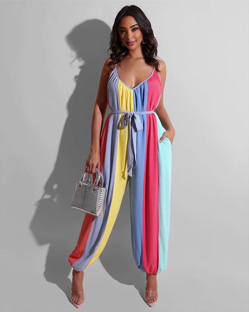 Ready for Spring Colorblock Jumpsuit