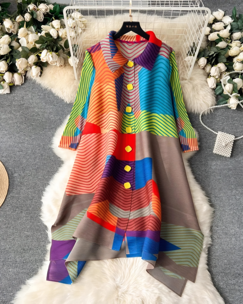 Grande Dame Pleaded Bounce Dress