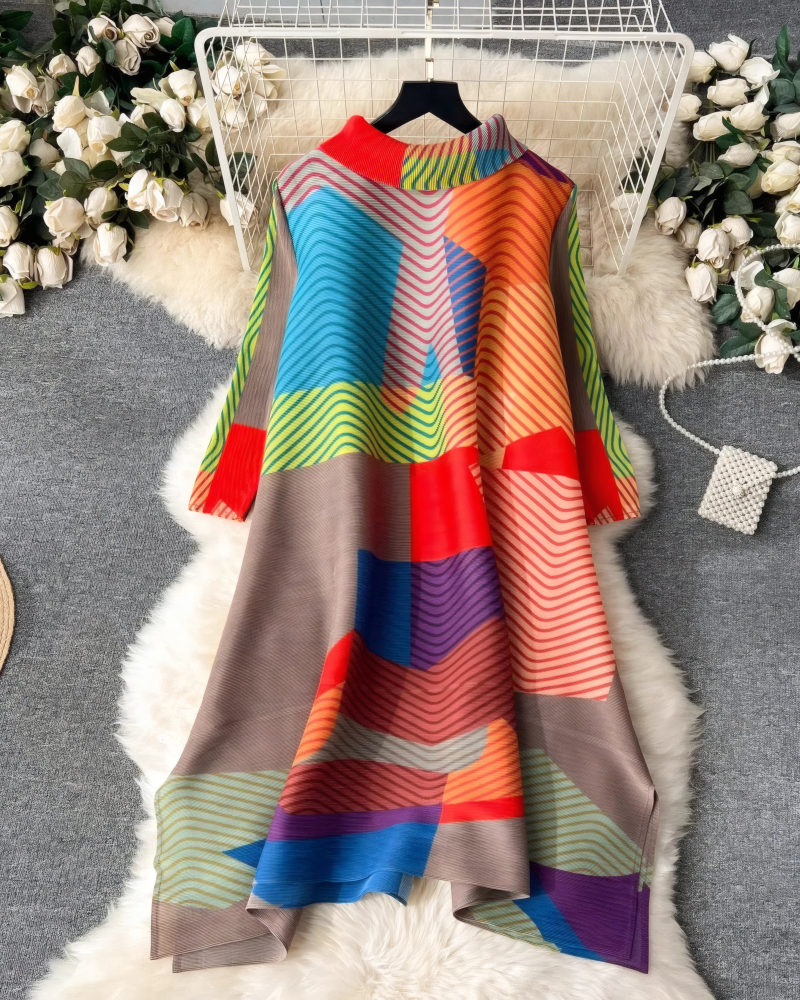 Grande Dame Pleaded Bounce Dress