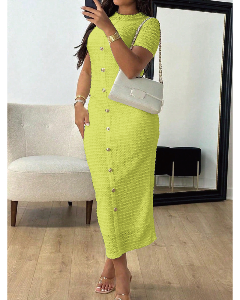 Textured maxi dress