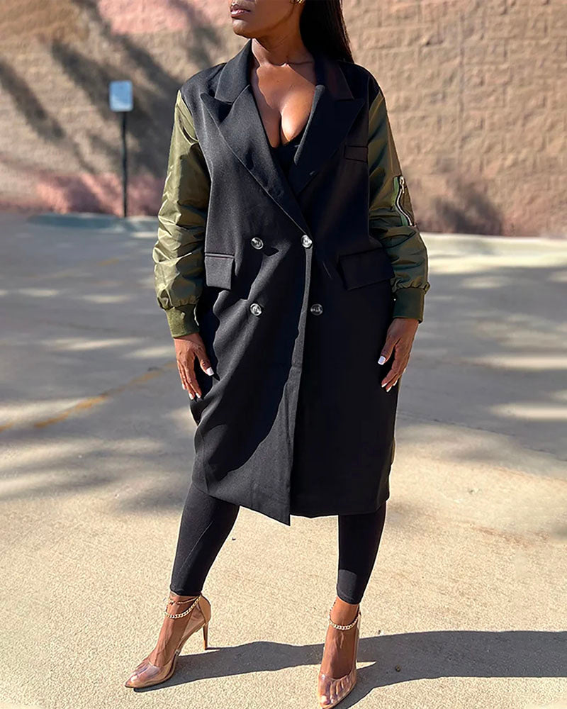 Chic Contras Trench Coat