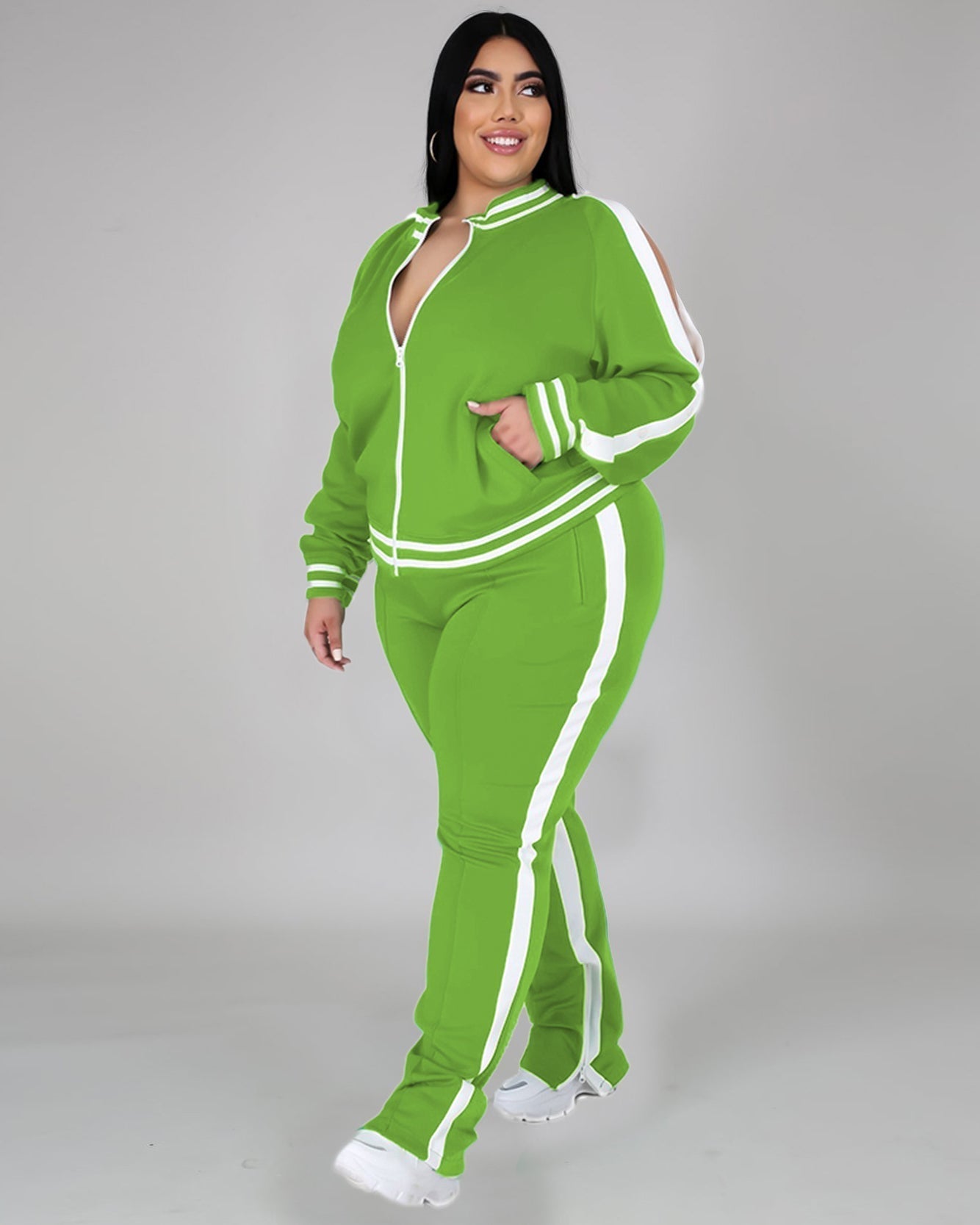 Janay Cold Shoulder Tracksuit