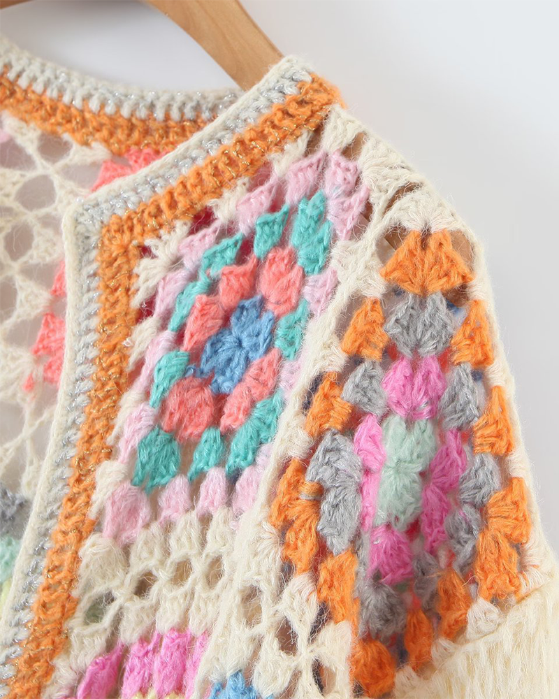 STELLA GRANNY SQUARE CARDIGAN