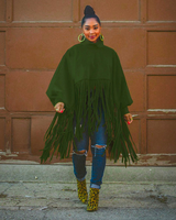 Batwing Sleeve Poncho