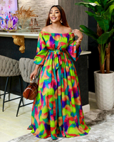 COLORFUL PRINTED MAXI DRESS